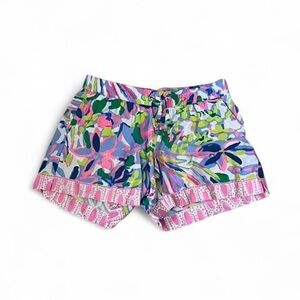 Lilly Pulitzer 5'' Katia Shorts Havin A Blast Engineered Size XXS. Tropical